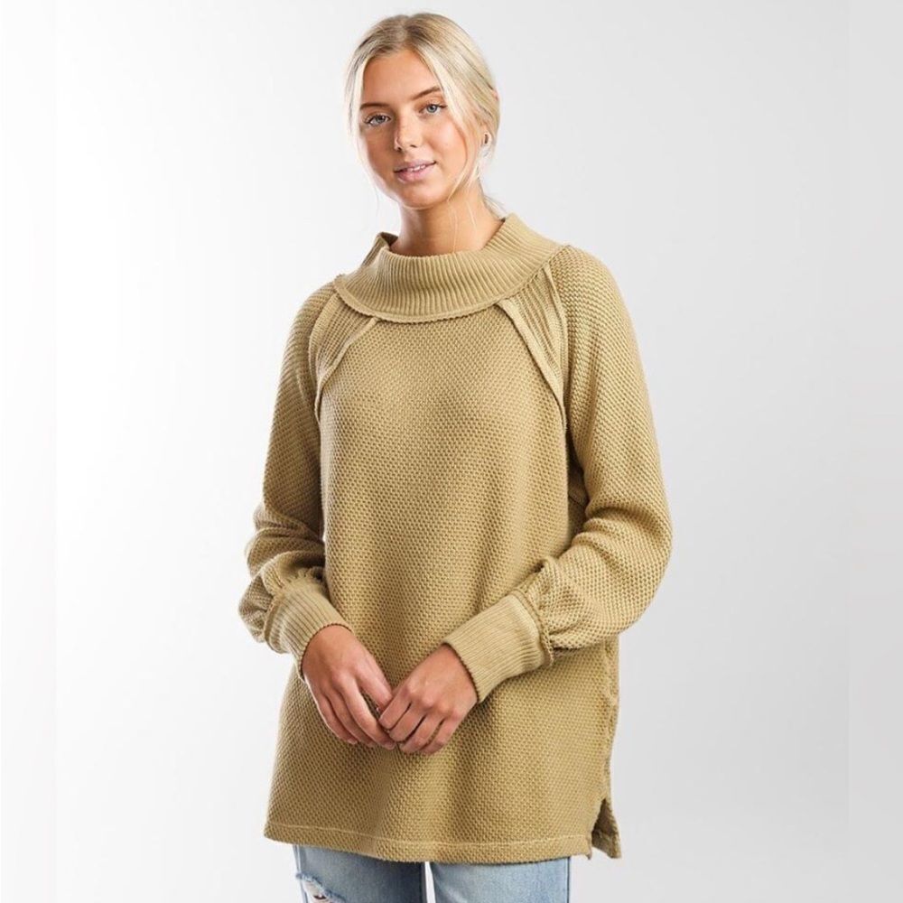 FREE PEOPLE She's A Keeper Top size M winter wheat free S, sweater - Picture 2 of 12